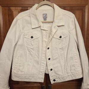 Women's White Denim Jacket